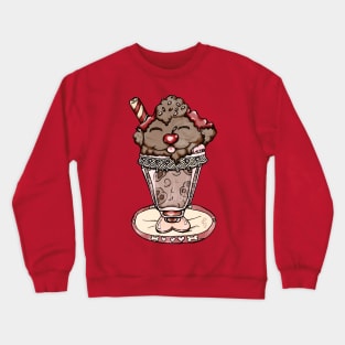 Poodle Ice Cream Crewneck Sweatshirt